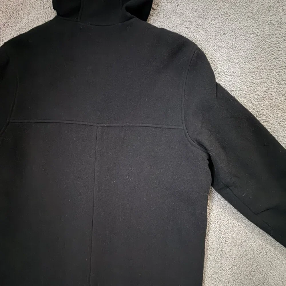 Vintage 1990's Eddie Bauer Men's Size Med. Wool-blend Hooded Duffle Coat - EUC - Picture 14 of 14